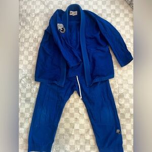 Albino Preto essential Kimono blue